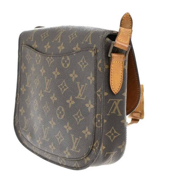 LOUIS VUITTON Saint Cloud GM Shoulder Bag Monogram Leather Brown - Picture 4 of 14